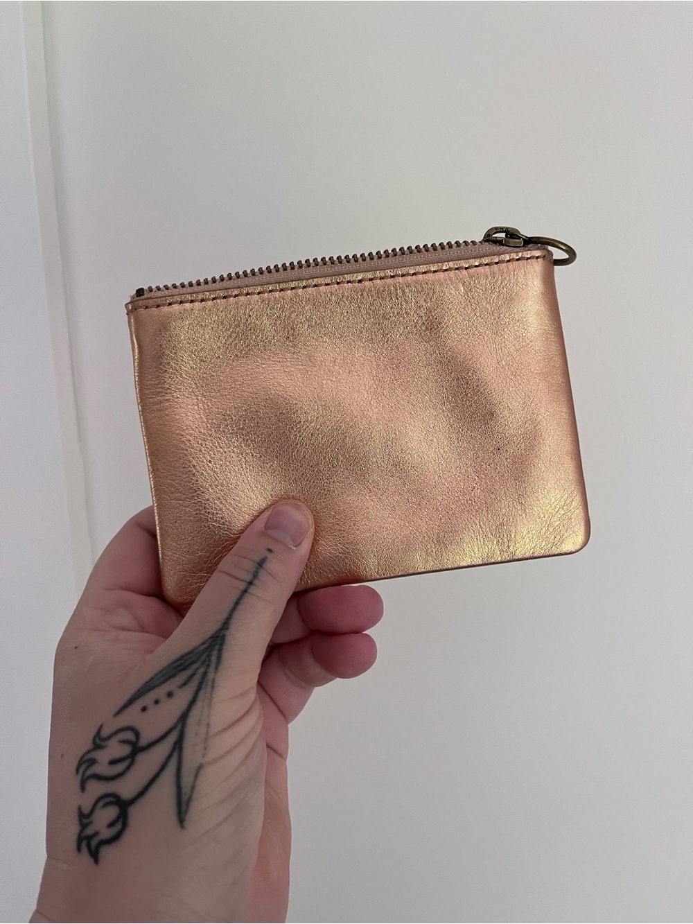 EUC Madewell Zip Pouch in Copper